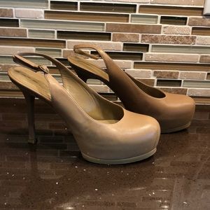 Yves Saint Laurent Nude platform Heels